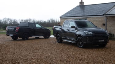 Ssangyong Musso Saracen+ - two truck front and rear