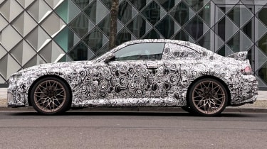 BMW M2 side profile - Instagram teaser image