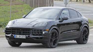 Porsche Cayenne Coupe Facelift spies - front 3/4