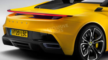 Lotus sports car - rear detail (watermarked)