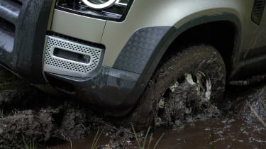 2019 Land Rover Defender in mud