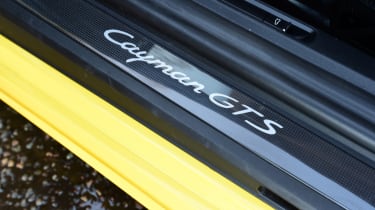 New Porsche Cayman GTS review - sill badge