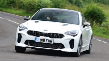 Kia Stinger long-term test: first report - front cornering
