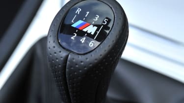 BMW 118d Convertible gearstick