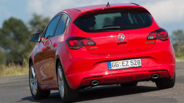 Vauxhall Astra BiTurbo five-door rear cornering