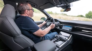 John McIlroy driving the Audi SQ8