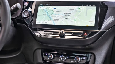 Vauxhall Corsa Electric – infotainment screen