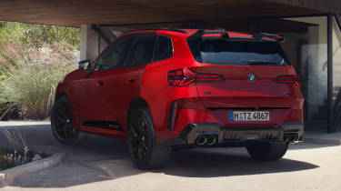 BMW X3 M Performance Parts - red rear 3/4