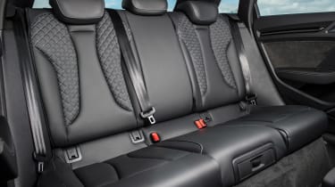 Audi RS3 Sportback 2015 UK - rear seats