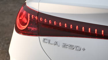 New Mercedes CLA being tested in the UK - rear tail light 