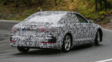 New Audi A8 spies rear side