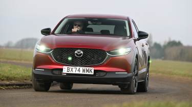 Mazda CX30 - front cornering