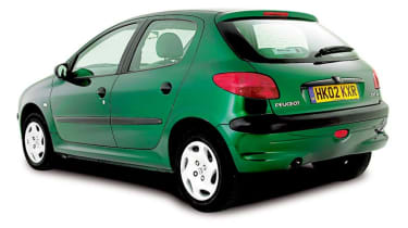 Rear view of Peugeot 206