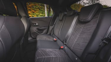 Vauxhall Corsa Electric facelift - rear seats