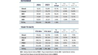 November Fuel 2024 YTD