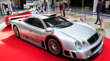 Only 25 Mercedes CLK GTRs were ever produced, powered by a 6.9-litre V12 engine, developing 619bhp. 