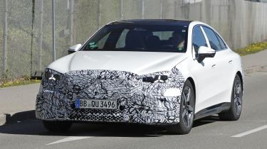 Mercedes C-Class Electric - white front 3/4