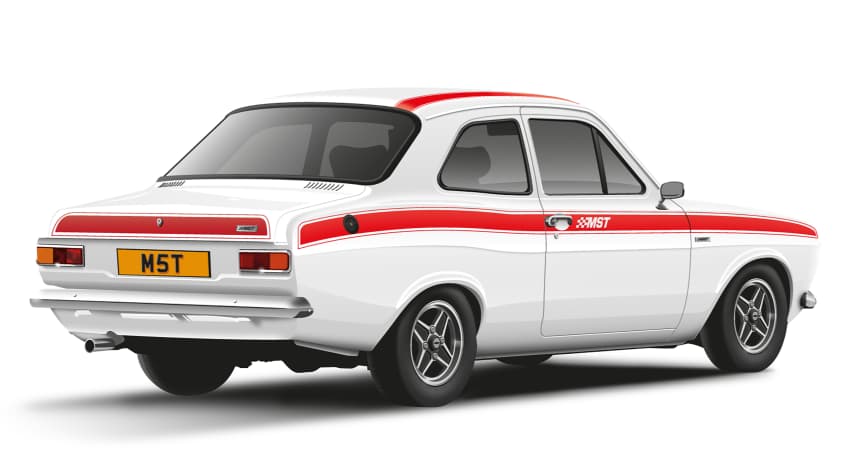 MST Ford Escort - задняя 3/4