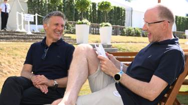 Alexandre Malval talking to Phil