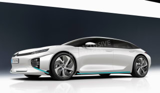 Citroen electric saloon - front (watermarked)