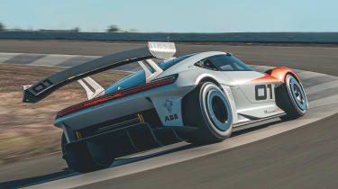 Porsche Mission R concept - rear tracking