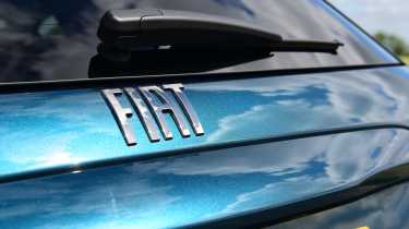 Fiat 600e La Prima long termer first report - Fiat badge