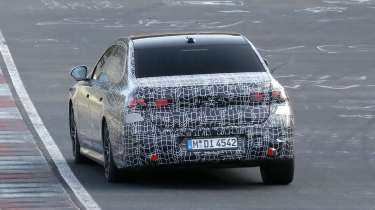 New facelift BMW i7 testing at the Nurburgring - rear