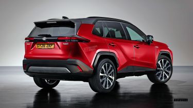 Toyota RAV4 design render (watermarked) - rear