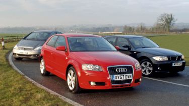 Audi A3 vs BMW 116i vs Mercedes A170