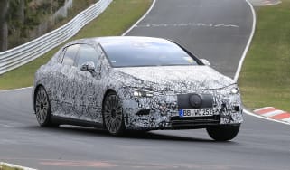 Mercedes EQE - front testing