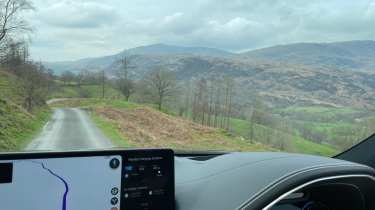 Genesis Electrified GV70 windscreen view