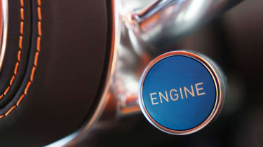 Bugatti Chiron - engine button