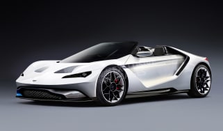 Aston Martin&#039;s Tesla Roadster rival - front (watermarked)