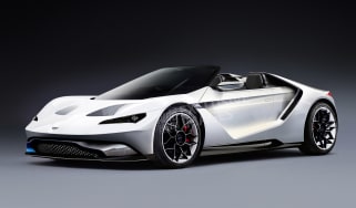 Aston Martin's Tesla Roadster rival - front (watermarked)