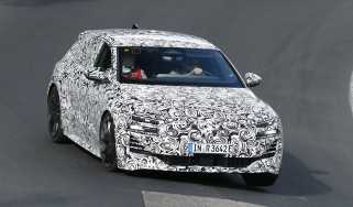 Audi S6 e-tron (camouflaged) - front cornering