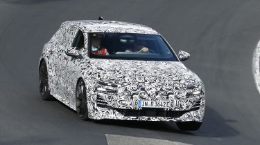 Audi S6 e-tron (camouflaged) - front cornering