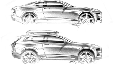 Volvo Concept XC Coupe and Concept Coupe sketches