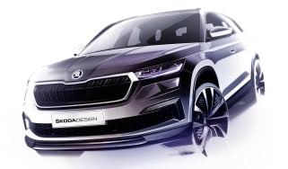 Skoda Kodiaq facelift - front teaser
