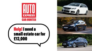 Used Car Hunter - small estate cars for £13,000 - header image