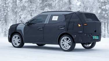 Hyundai compact SUV - rear angled