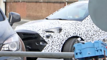 2018 Vauxhall Corsa spy shots nose