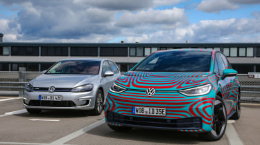 Volkswagen ID.3 vs Volkswagen e-Golf - front static