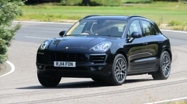 Porsche Macan front cornering