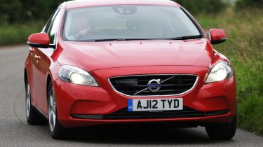 Volvo V40 front cornering