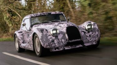 Morgan&#039;s new flagship car undergoing testing - front 