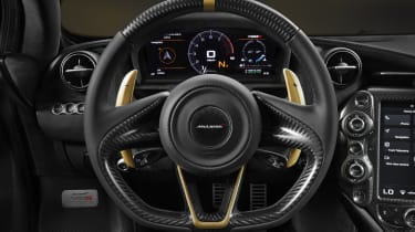 McLaren 720S Dubai steering wheel