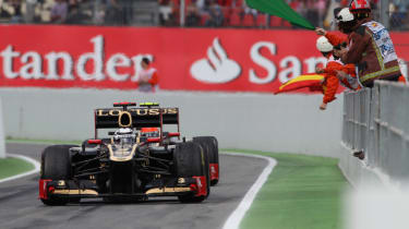 Kimi Raikkonen and Romain Grosjean