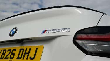 New BMW M240i - rear badge