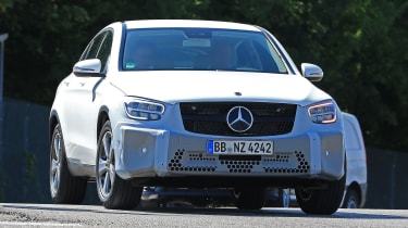 Mercedes GLC Coupe spied - front