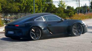 Porsche Cayman spy shot - rear angled